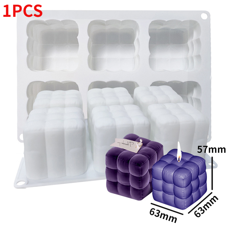 Cube Silicone Mold for Cake and Aromatherapy Candles