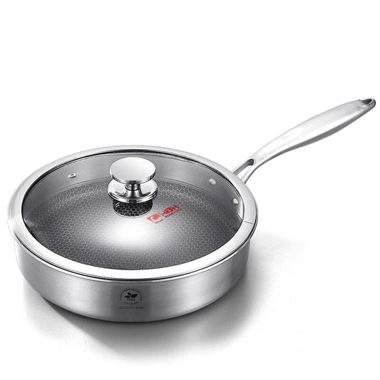 Smokeless 304L Stainless Steel Non-stick Frying Pan