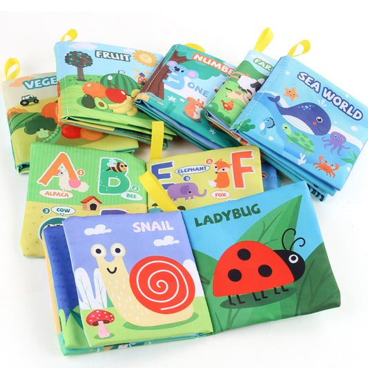 3D Fabric Baby Book - Early Education Toy with Animals