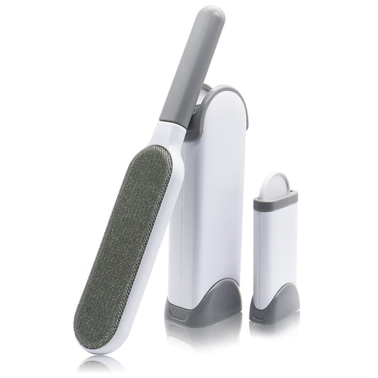 Pet Hair Remover BrushDog Hair Remover for Clothes - lint Remover BrushLint Brush Pet Hair Remover for Dogs Cats & Puppies Small Size (Gray)
