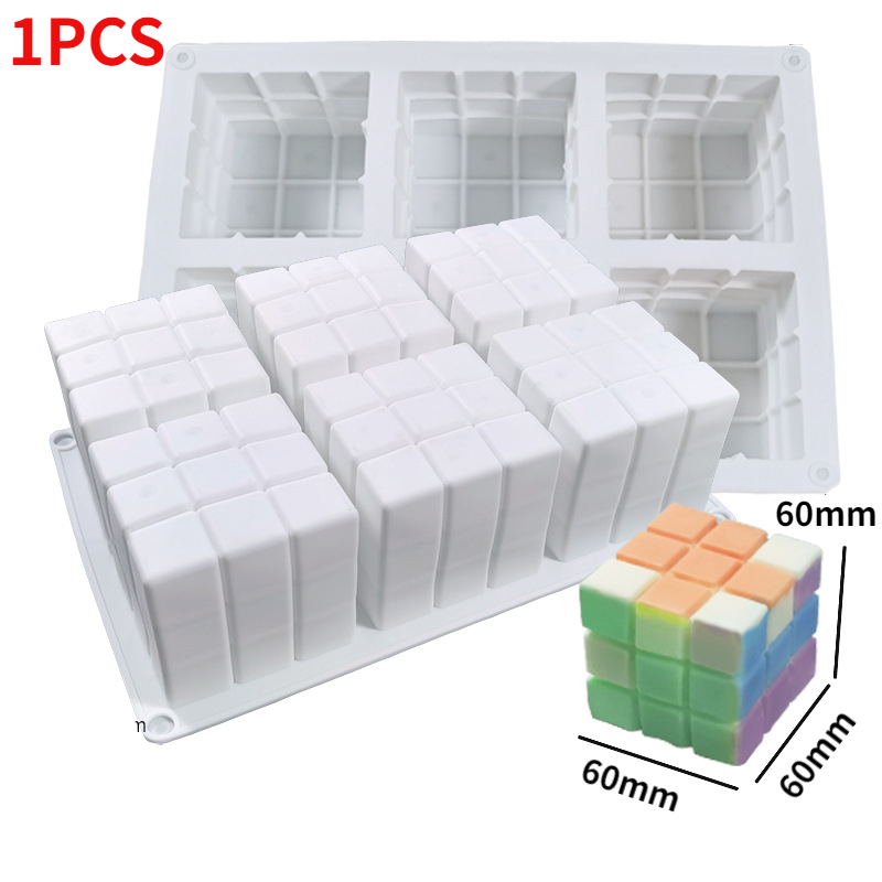 Cube Silicone Mold for Cake and Aromatherapy Candles