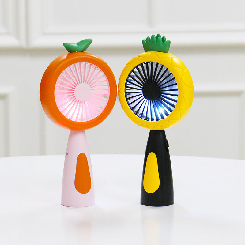Portable USB Summer Quiet Cartoon Fruit Fan