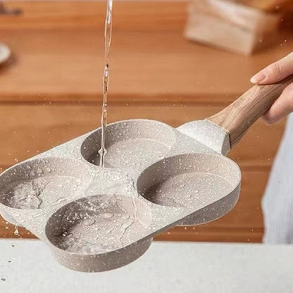 Medical Stone Non-stick Four-Hole Frying Pan