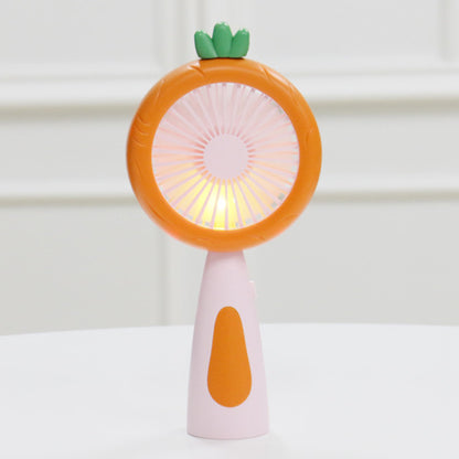 Portable USB Summer Quiet Cartoon Fruit Fan