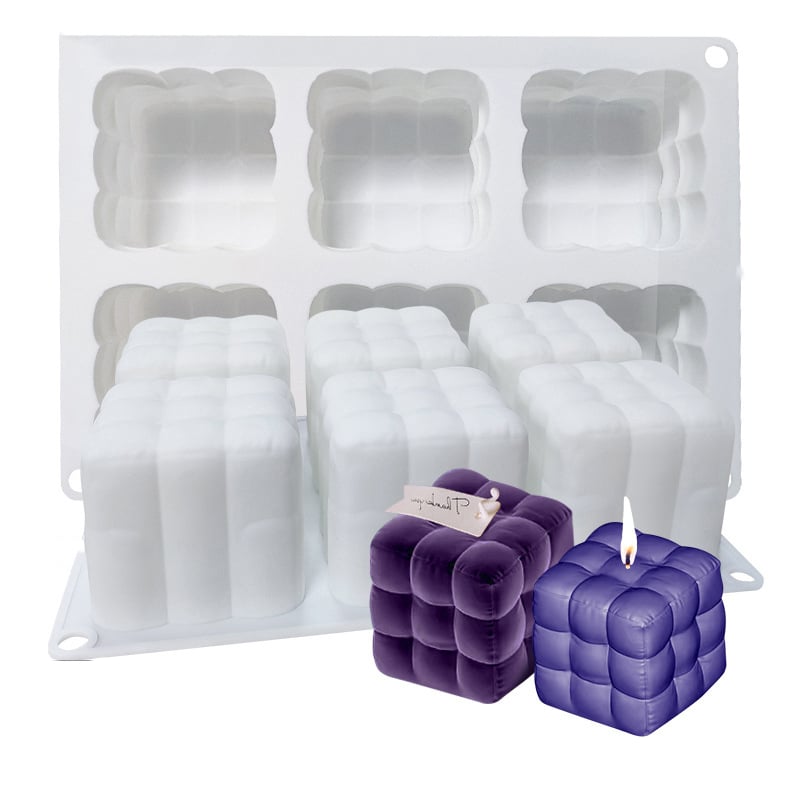 Cube Silicone Mold for Cake and Aromatherapy Candles